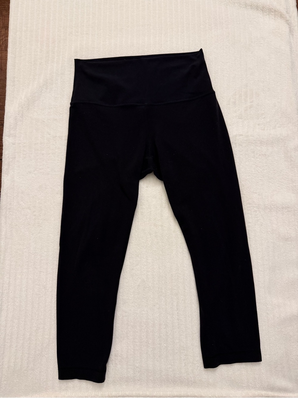 lululemon athletica Black High-Waist Cropped Leggings